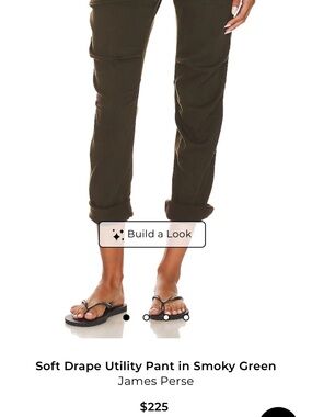 James Perse Charcoal Cargo Jogger Pants